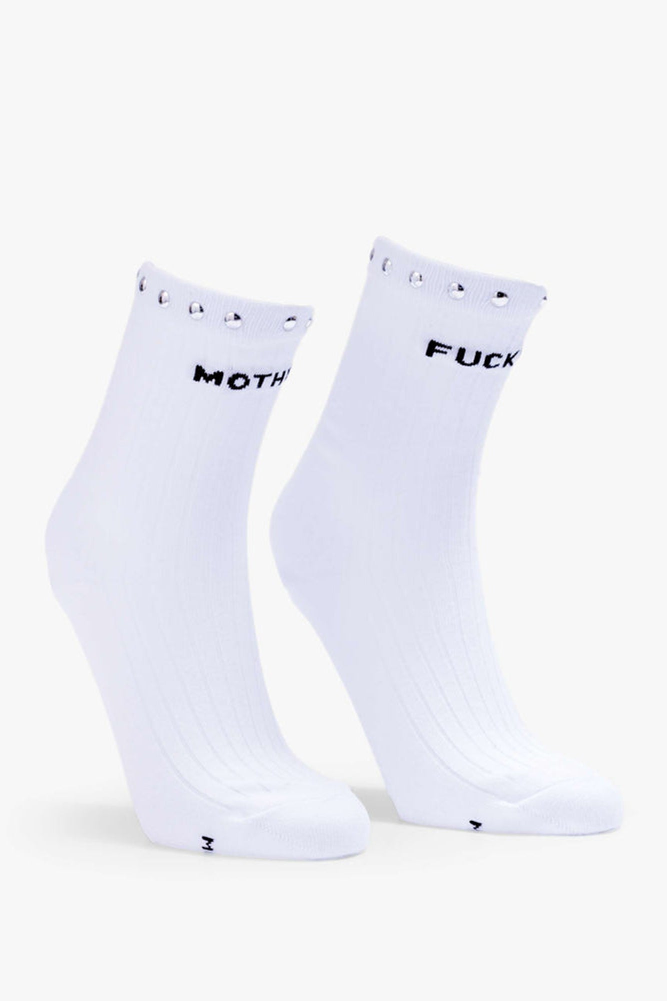 The Half Step White Studded