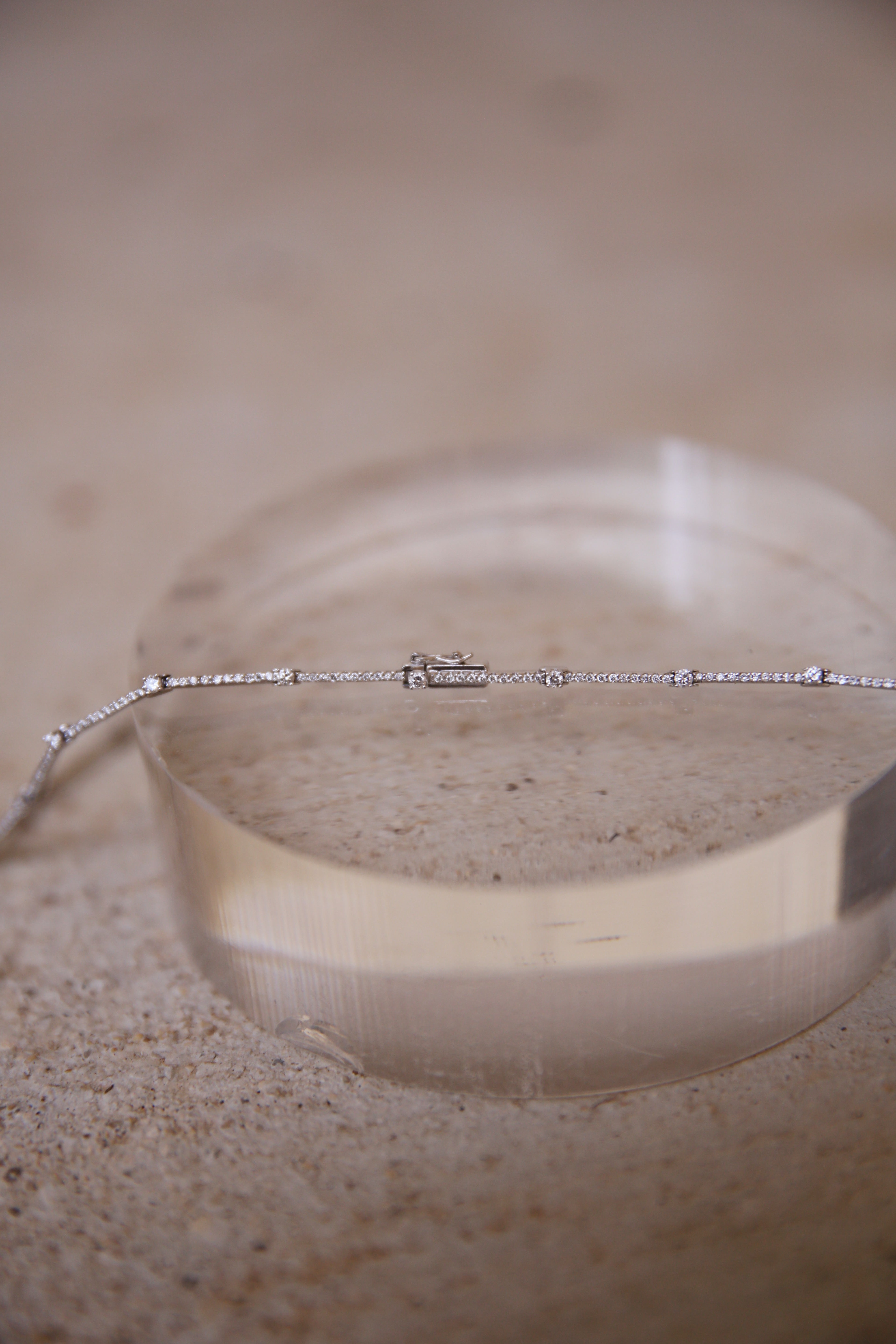 White Gold Diamond Tennis Necklace
