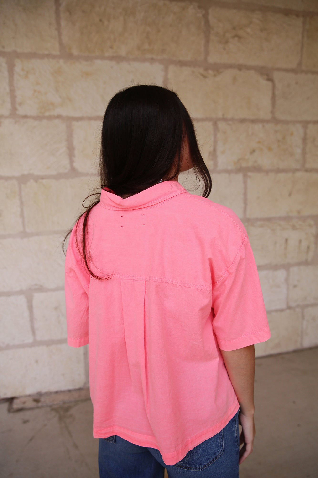 Ansel Top Neon Pink