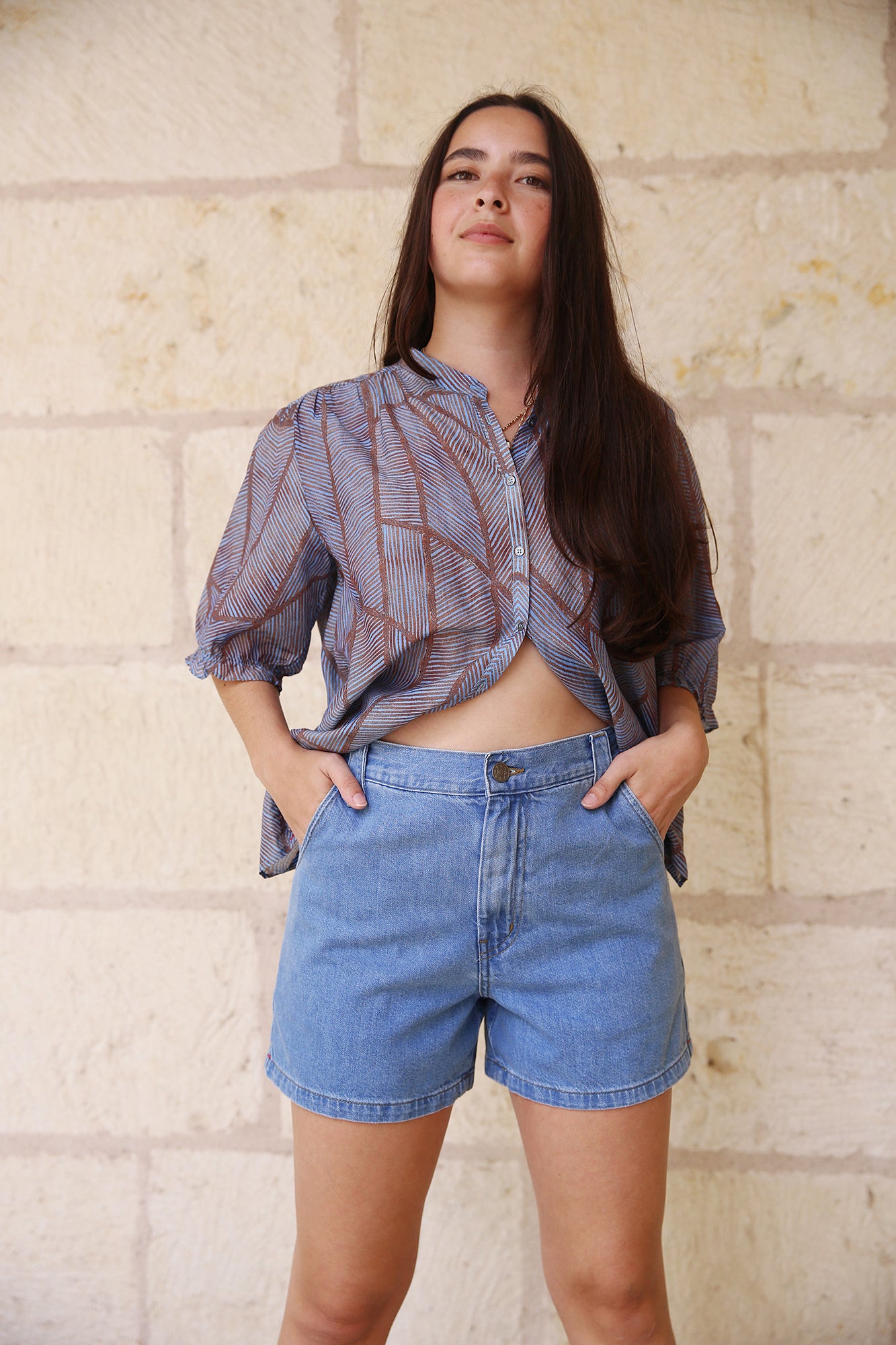 Dez Denim Short Mid Blue