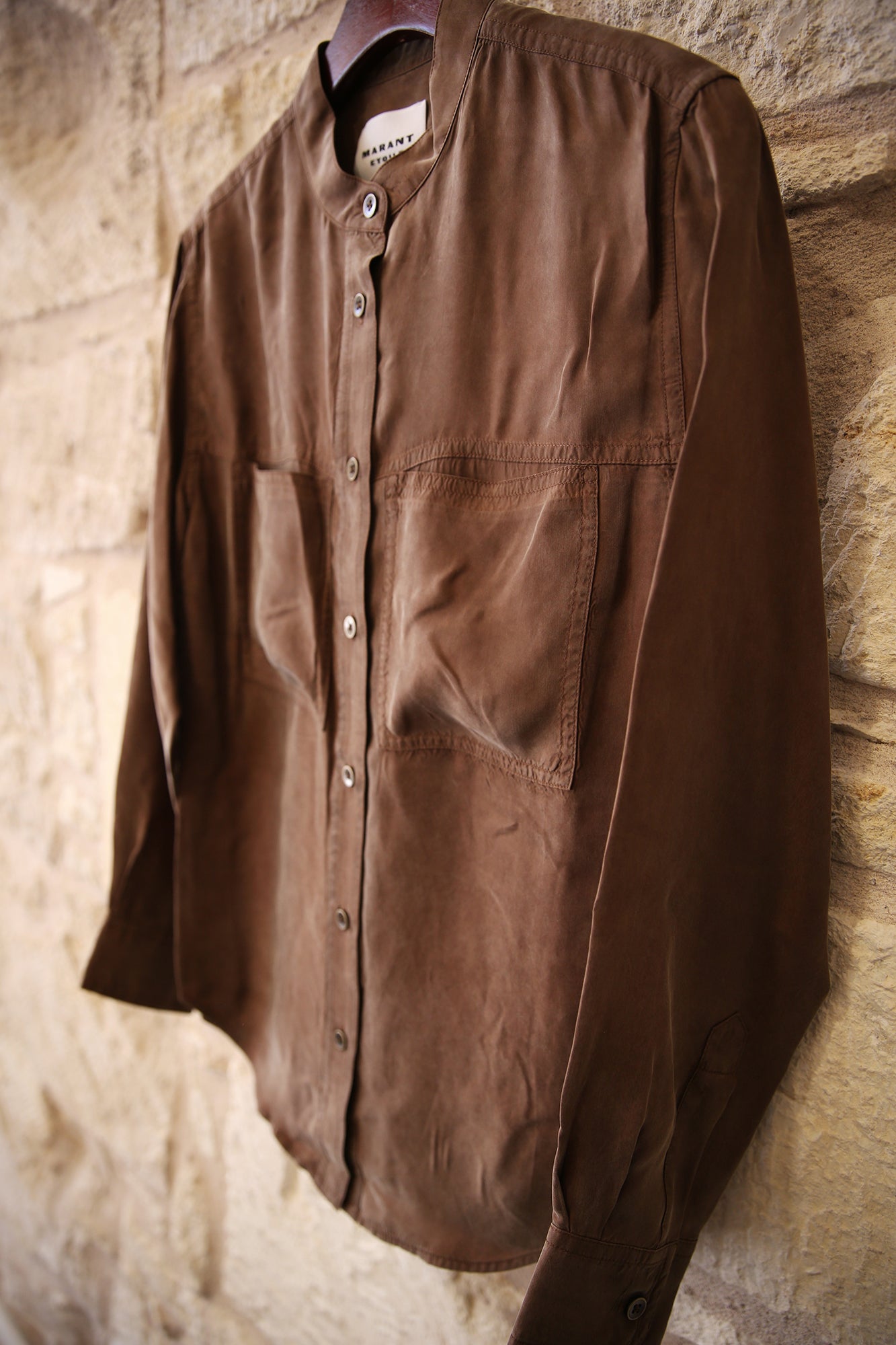 Zetta Washed Satin Shirt