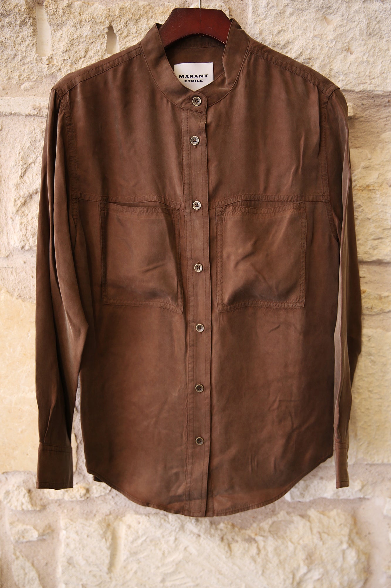 Zetta Washed Satin Shirt