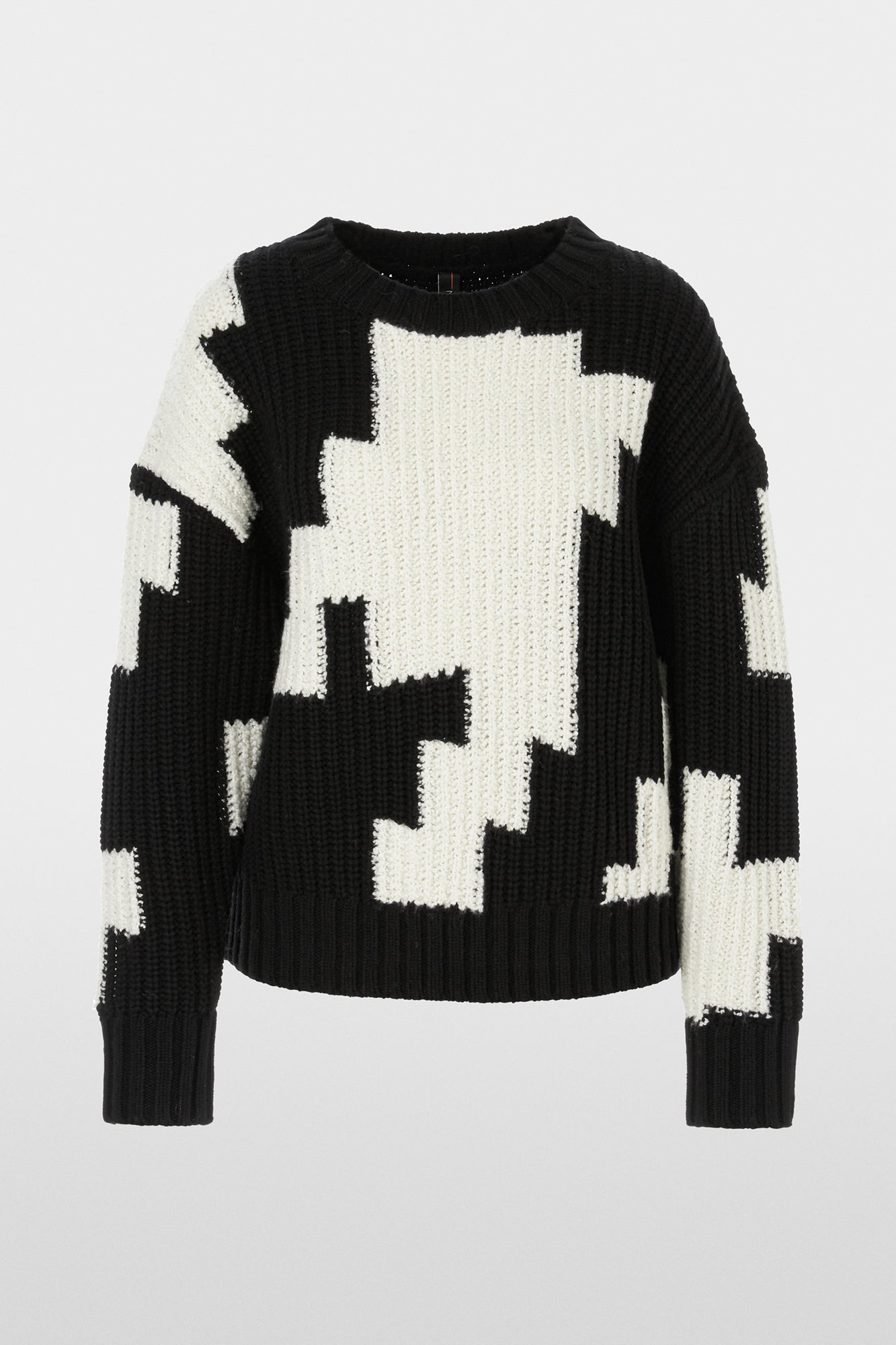 Zoom In Sweater Black and White