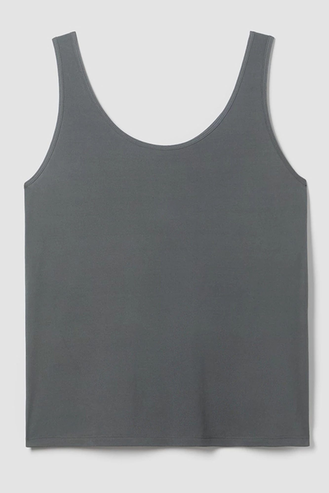 Scoop Neck Slim Tank-GRVE