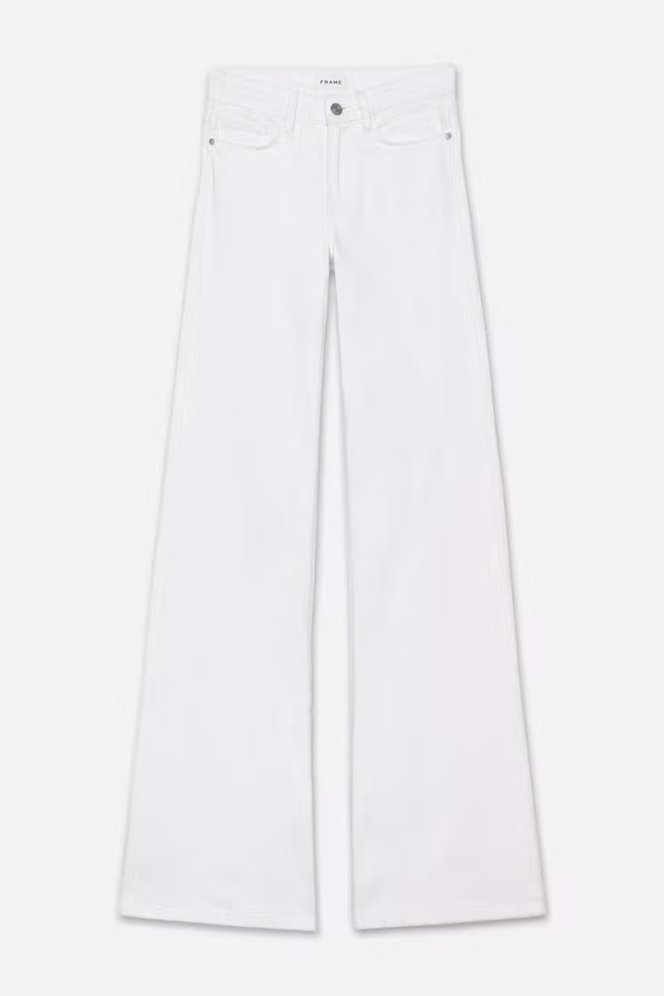Le Slim Palazzo White Denim