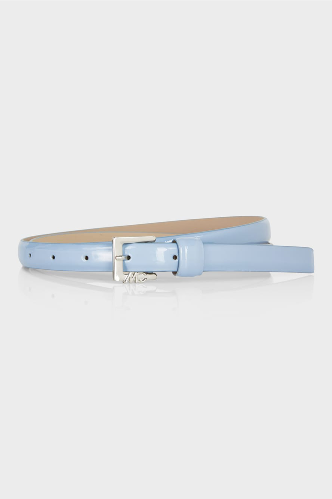 Swan Opera Narrow Patent Delicate Buckle Belt